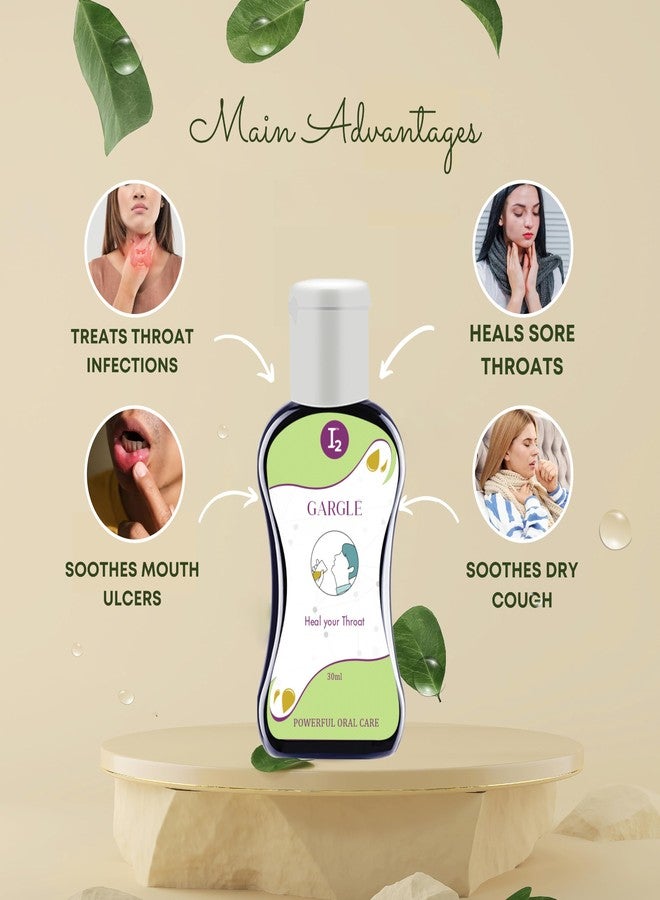 I2cure I2 Gargle For Complete Oral Care,Prevents Infected Heal Throats,Active Ingredient Molecular Iodine Protects Throat From Viruses,Fungi,Bacteria,Promotes Oral Health For Best Results-20Ml - Image 2